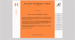 Desktop Screenshot of juristische-gesellschaft.de