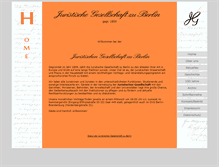 Tablet Screenshot of juristische-gesellschaft.de